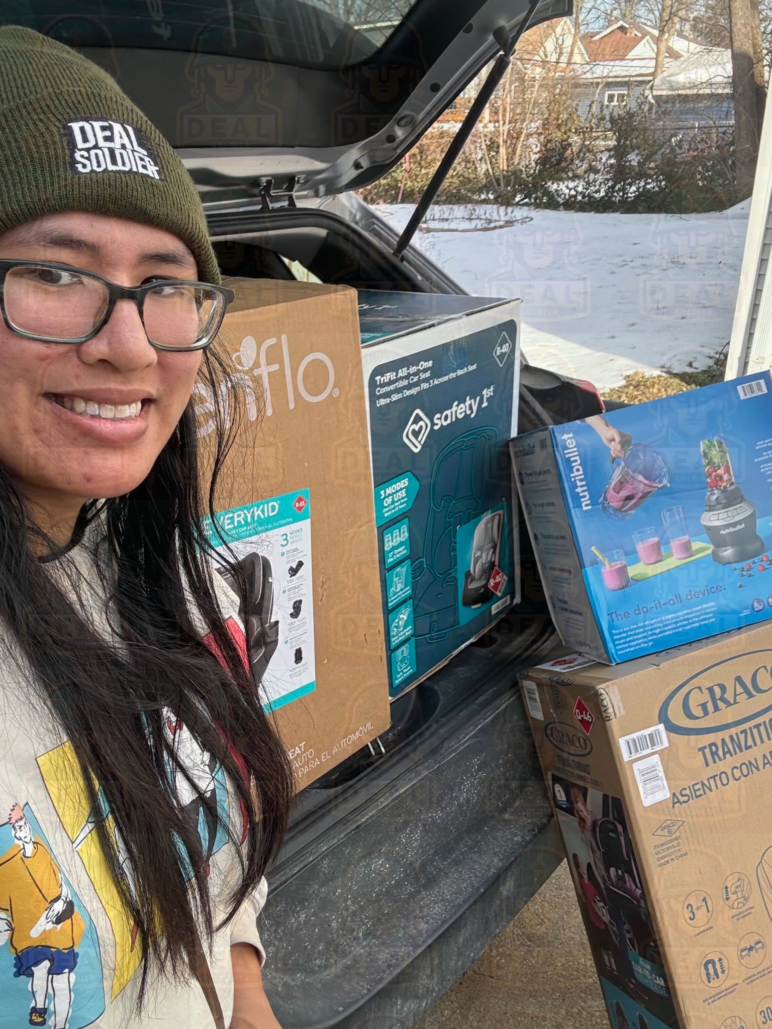 Deal Soldier member with a trunk full of clearance finds